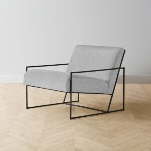 mercer-chair_italian-boucl-waterfall_black2.0.jpg The Mercer Chair - Italian Bouclé Waterfall