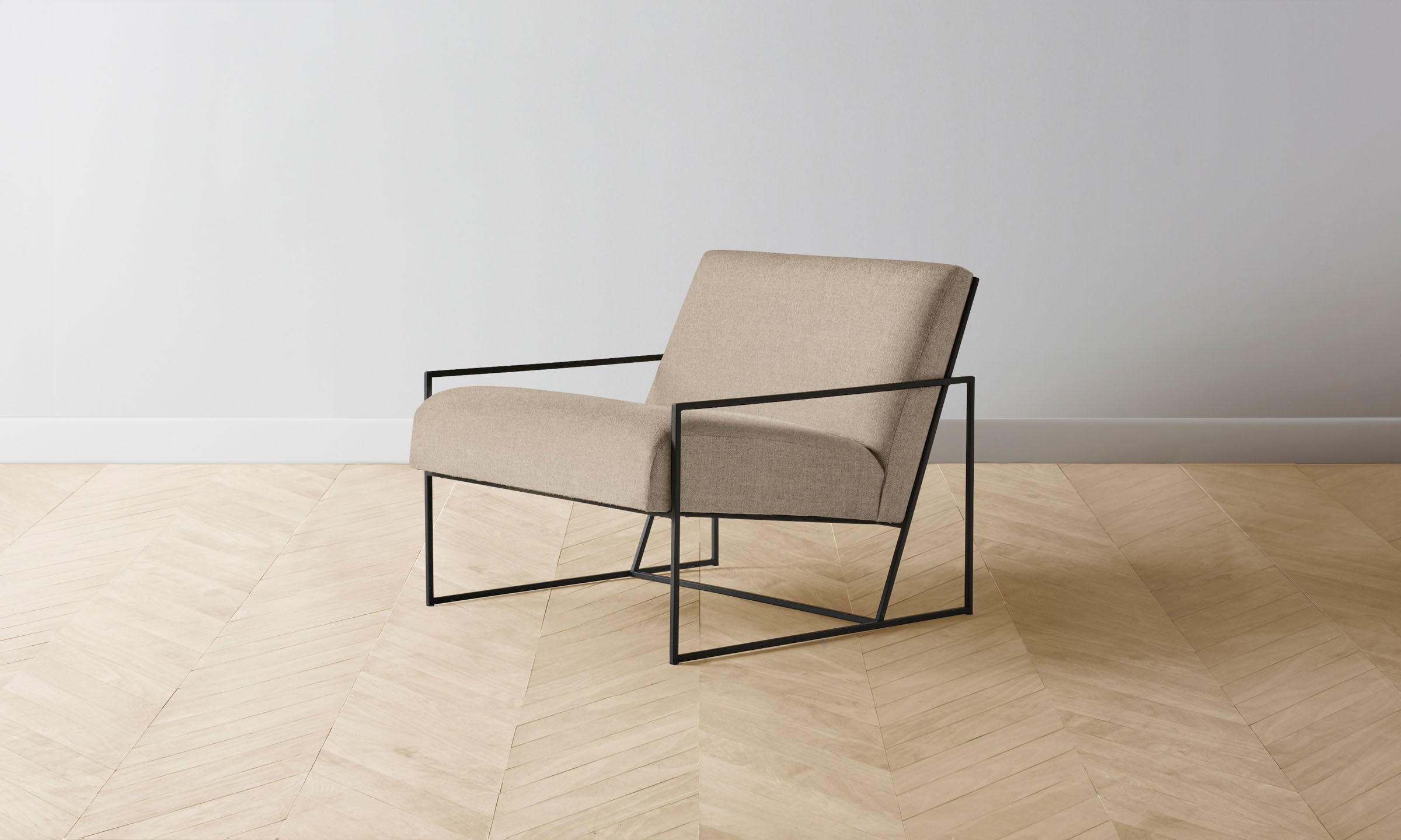 The Mercer Chair - Italian Brushed Wool Fox