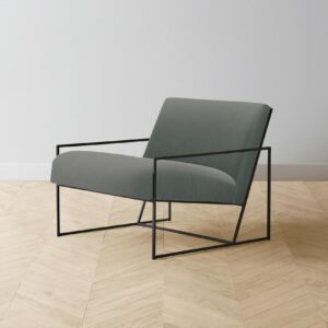 The Mercer Chair - Mohair Fog
