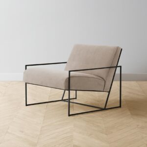 The Mercer Chair - Nubuck Leather Fawn