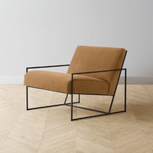 The Mercer Chair - Nubuck Leather Saddle