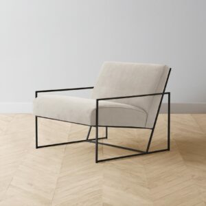 The Mercer Chair - Nubuck Leather Sail