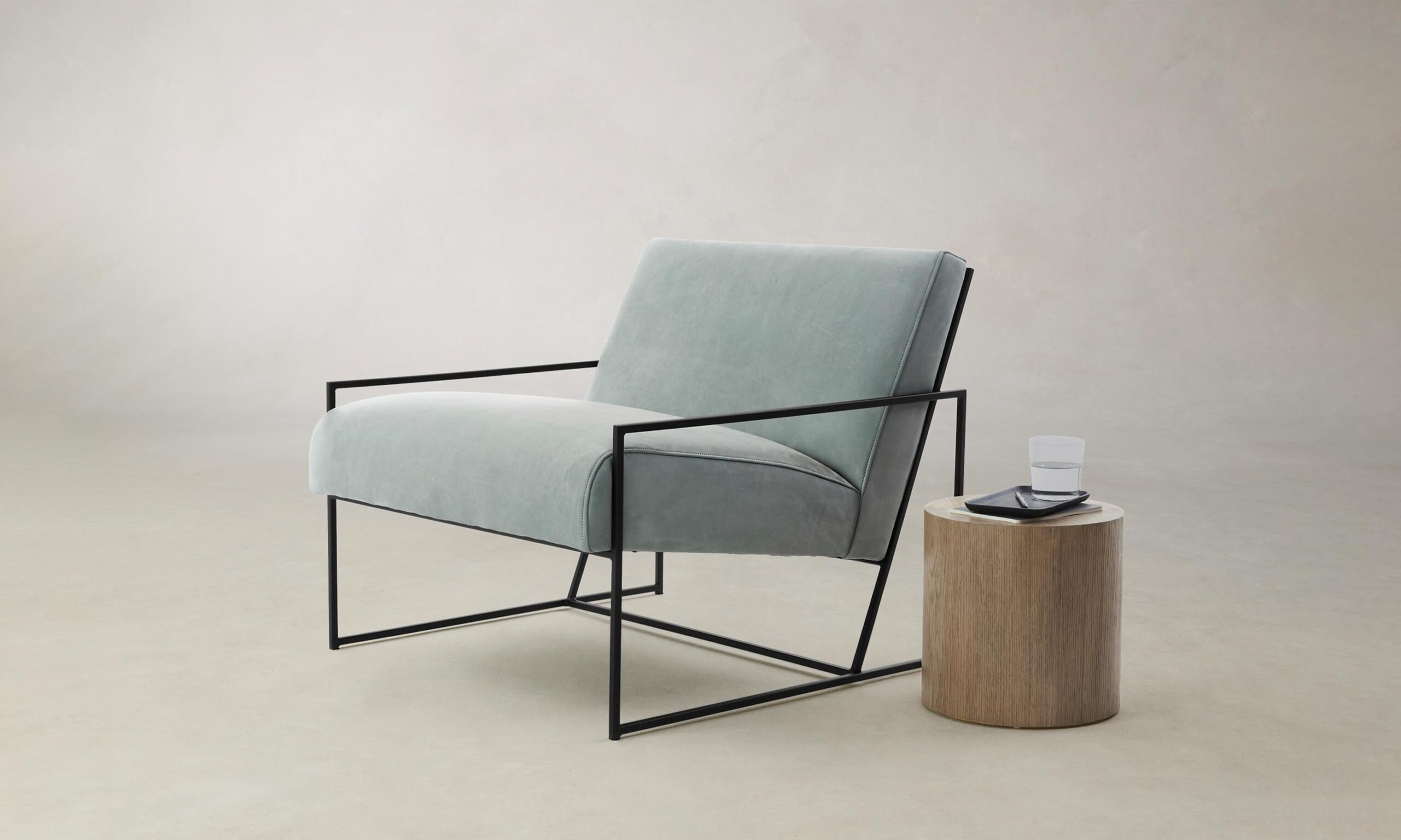 The Mercer Chair - Nubuck Leather Tide