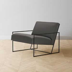 The Mercer Chair - Pebbled Leather Ash