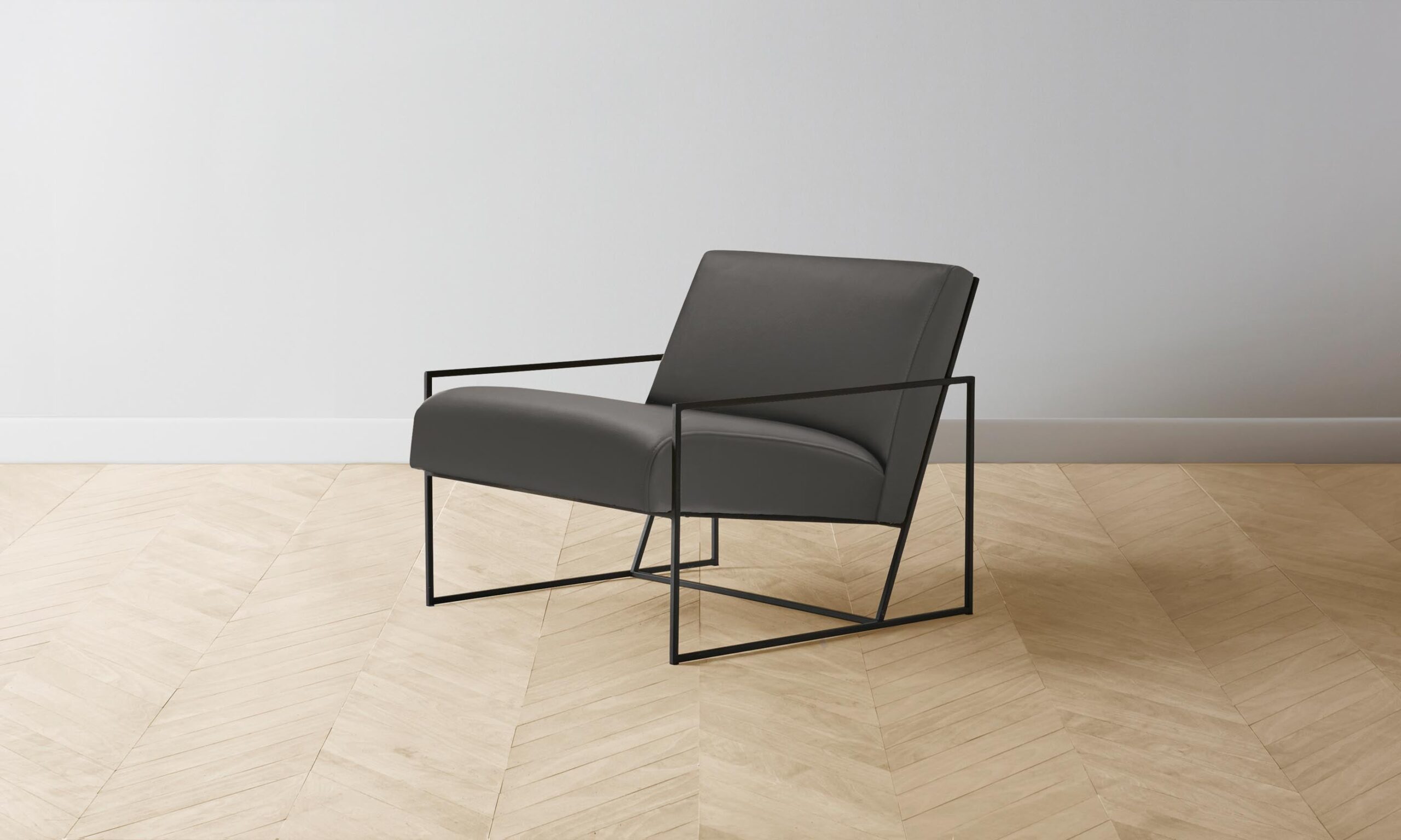 The Mercer Chair - Pebbled Leather Ash