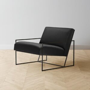 The Mercer Chair - Pebbled Leather Ink