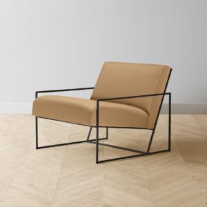 The Mercer Chair - Pebbled Leather Latte