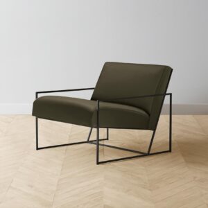 mercer-chair_pebbled-leather-truffle_black2.0.jpg The Mercer Chair - Pebbled Leather Truffle