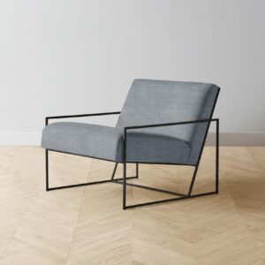 mercer-chair_performance-melange-weave-aegean_black2.0.jpg The Mercer Chair - Performance Mélange Weave Aegean