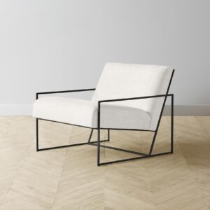 The Mercer Chair - Performance Textured Tweed Snow