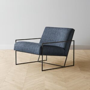 The Mercer Chair - Performance Tweed Denim