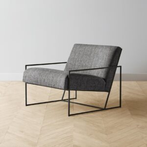 The Mercer Chair - Performance Tweed Smoke