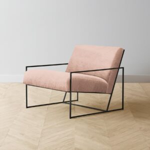 The Mercer Chair - Performance Velvet Dusty Rose