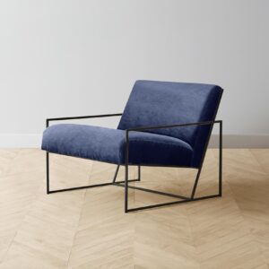 The Mercer Chair - Performance Velvet Midnight