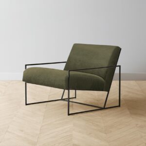 The Mercer Chair - Performance Velvet Olive