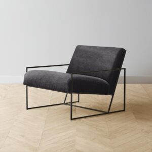 The Mercer Chair - Performance Velvet Slate