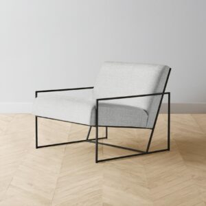 The Mercer Chair - Performance Woven Chenille Steel