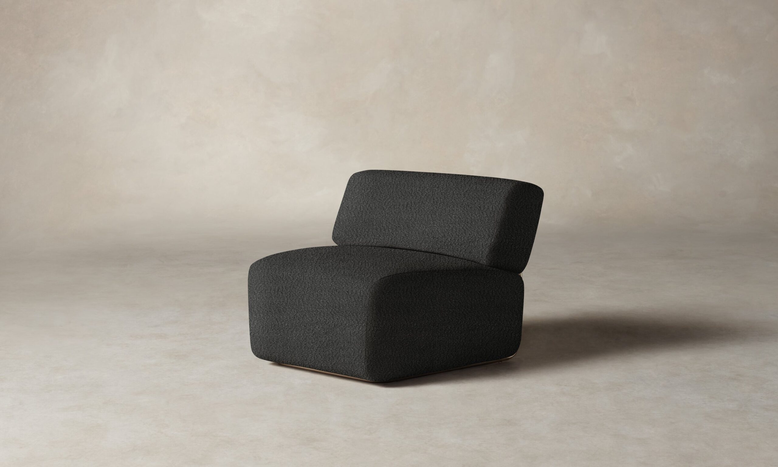 The Miles Modular Chair - Italian Bouclé Storm