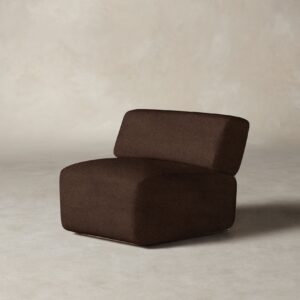 The Miles Modular Chair - Italian Brushed Wool Cocoa