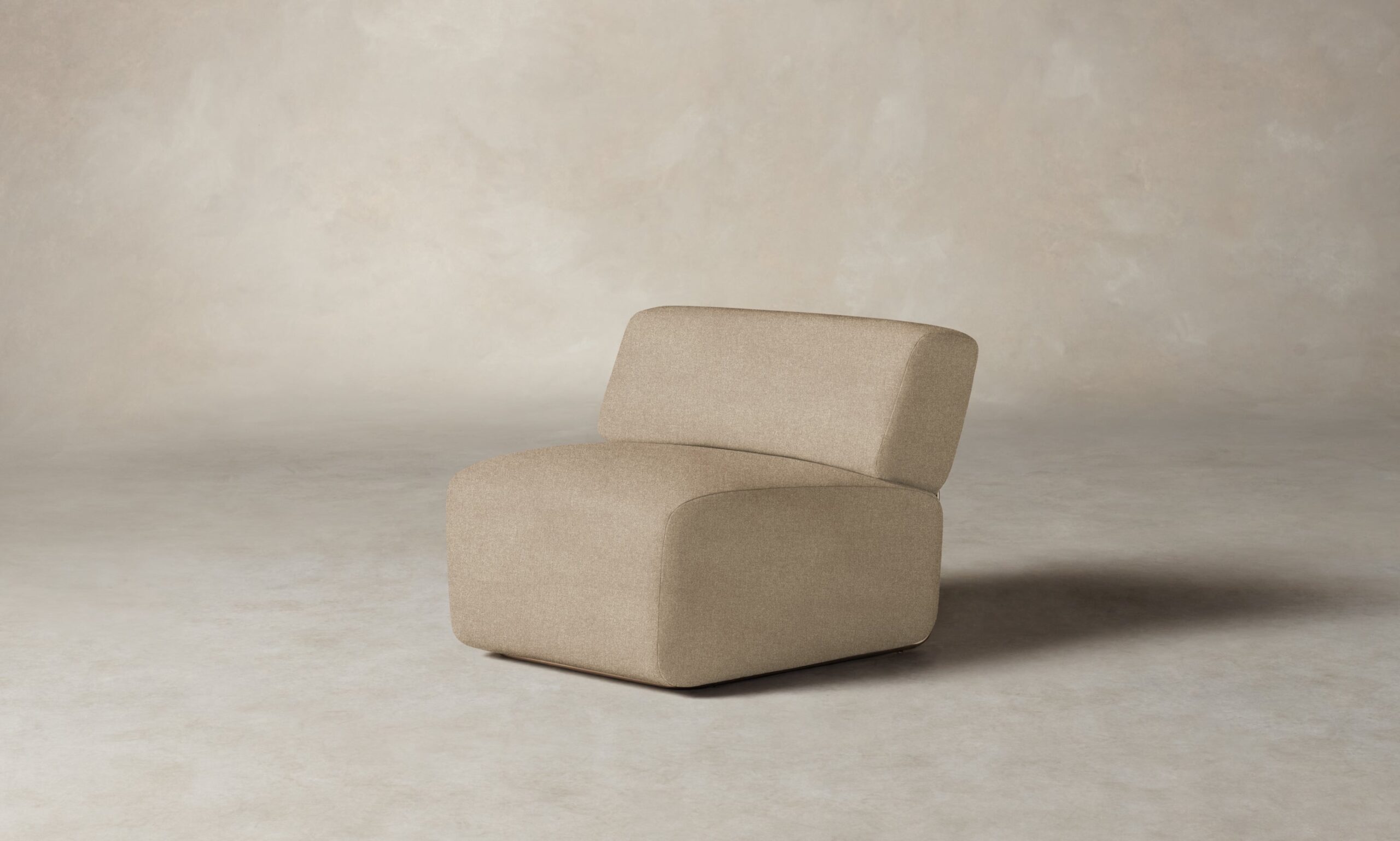 The Miles Modular Chair - Italian Brushed Wool Fox