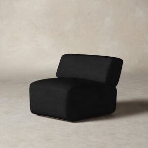 The Miles Modular Chair - Italian Brushed Wool Pepper