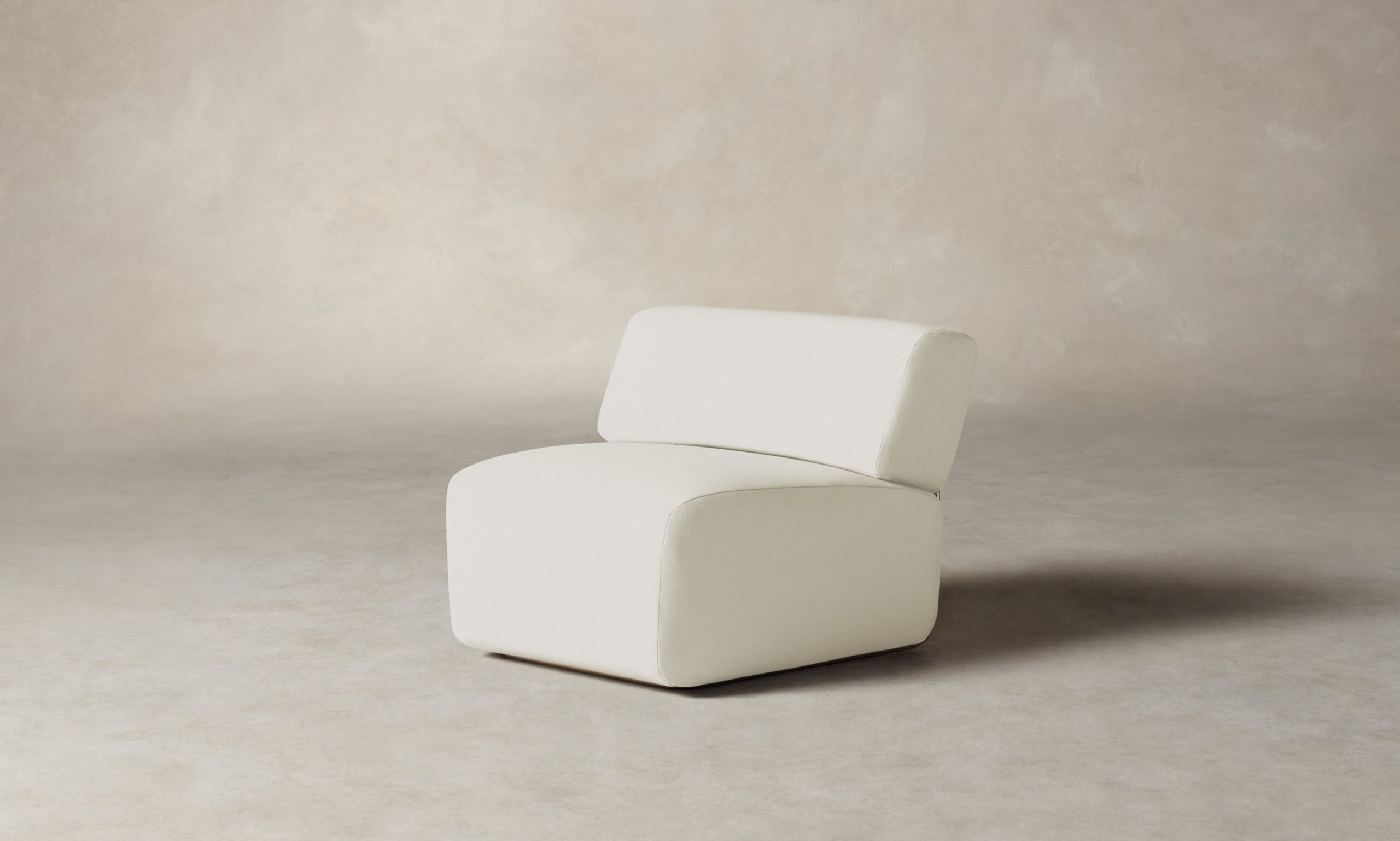 The Miles Modular Chair - Italian Brushed Wool Vanilla