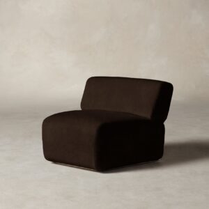 The Miles Modular Chair - Mohair Chocolate
