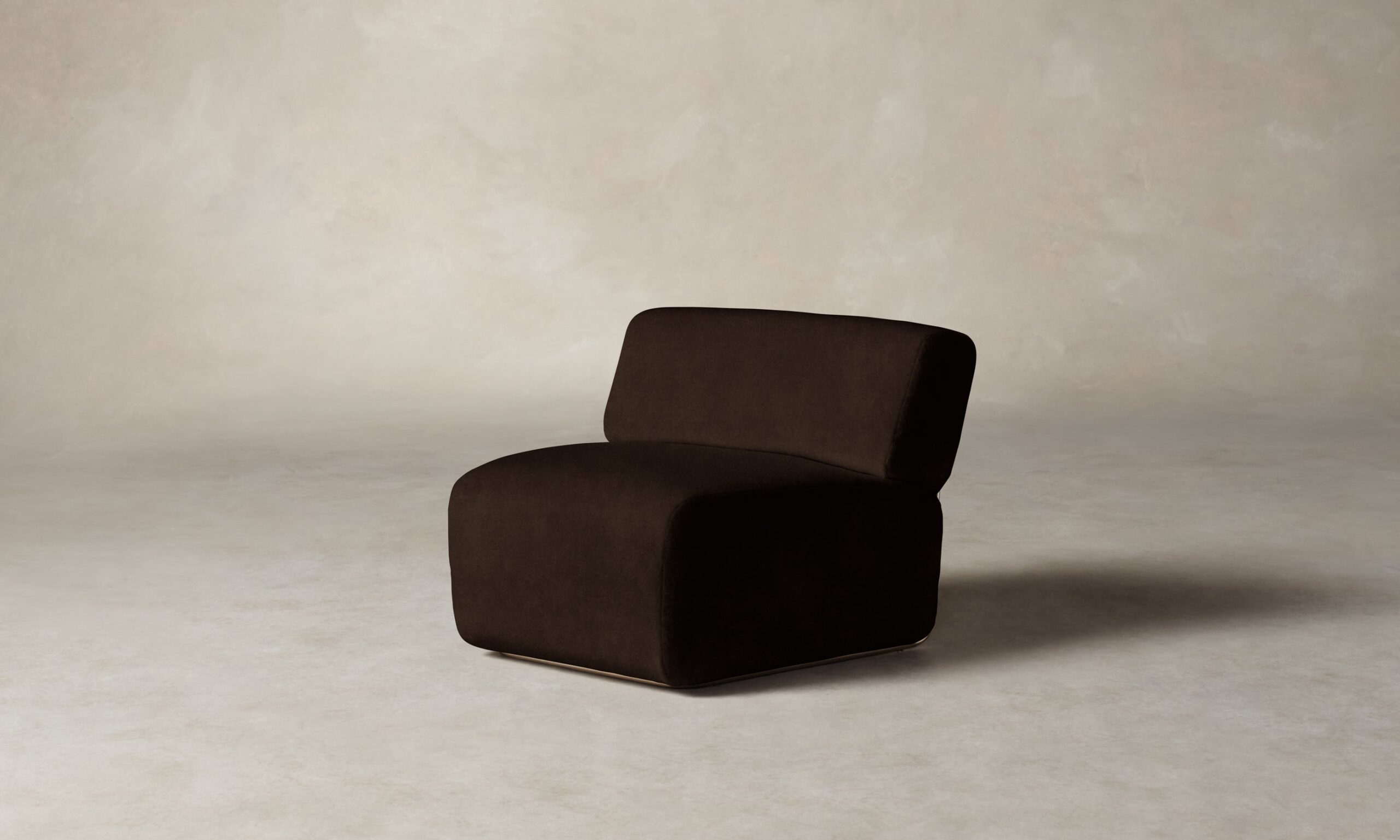 The Miles Modular Chair - Mohair Chocolate