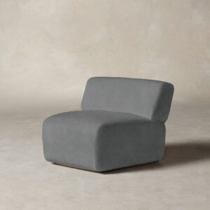 The Miles Modular Chair - Mohair Fog