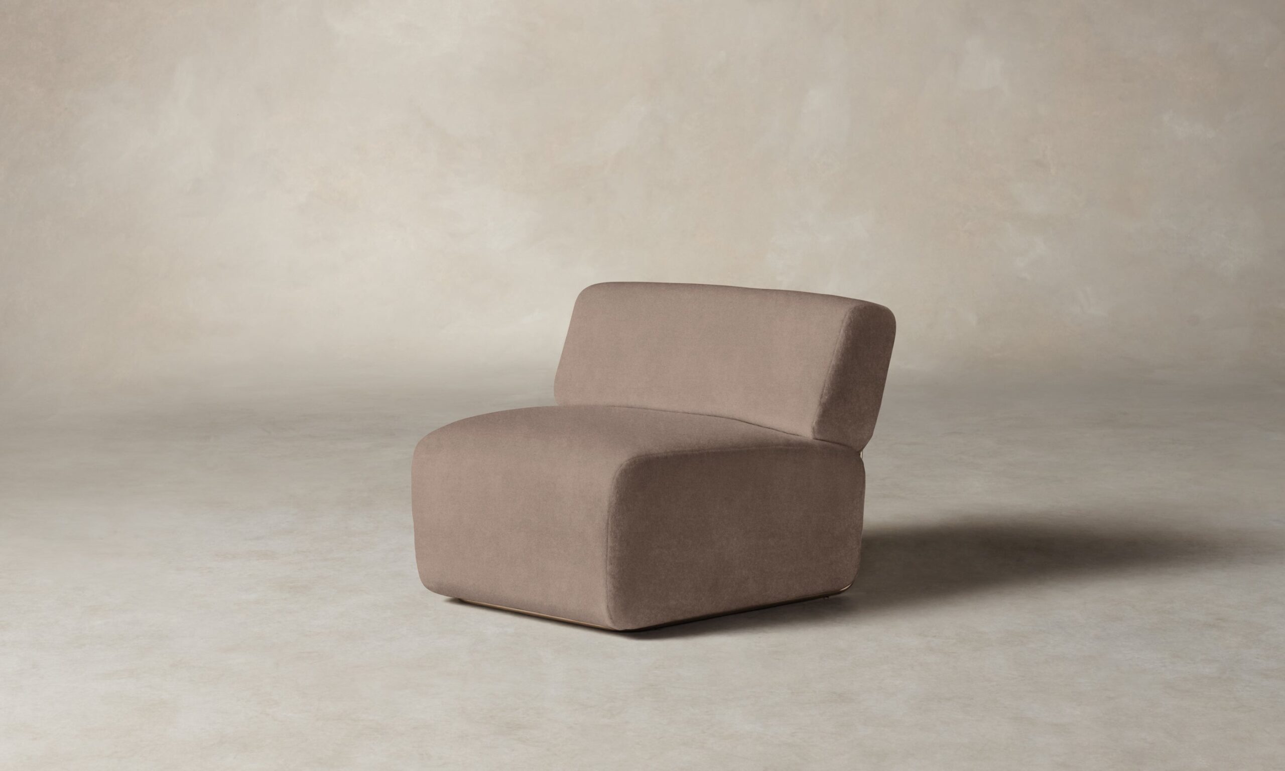 The Miles Modular Chair - Mohair Peony