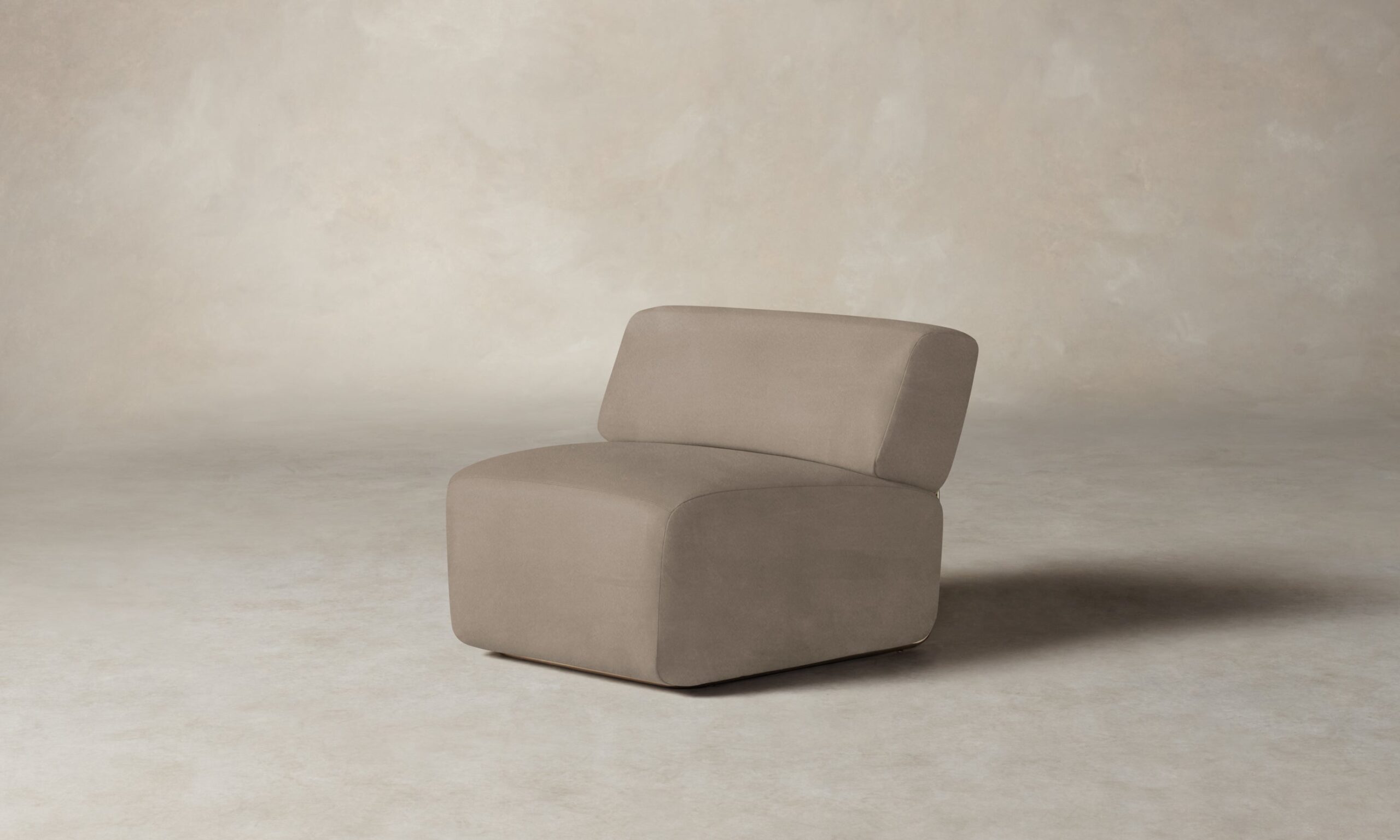 The Miles Modular Chair - Nubuck Leather Fawn