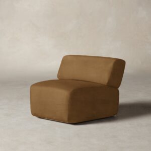 The Miles Modular Chair - Nubuck Leather Saddle