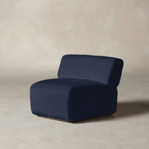 The Miles Modular Chair - Performance Velvet Midnight