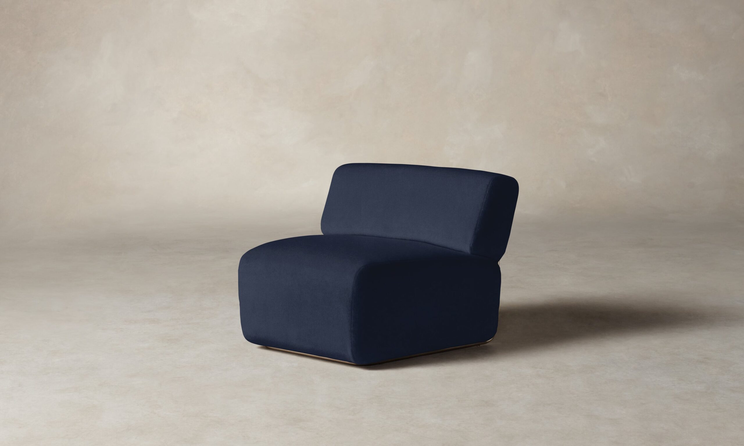 The Miles Modular Chair - Performance Velvet Midnight