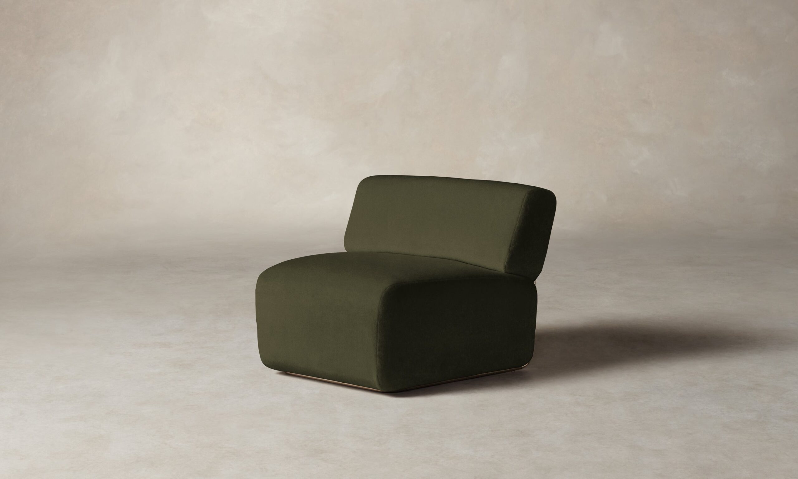 The Miles Modular Chair - Performance Velvet Olive