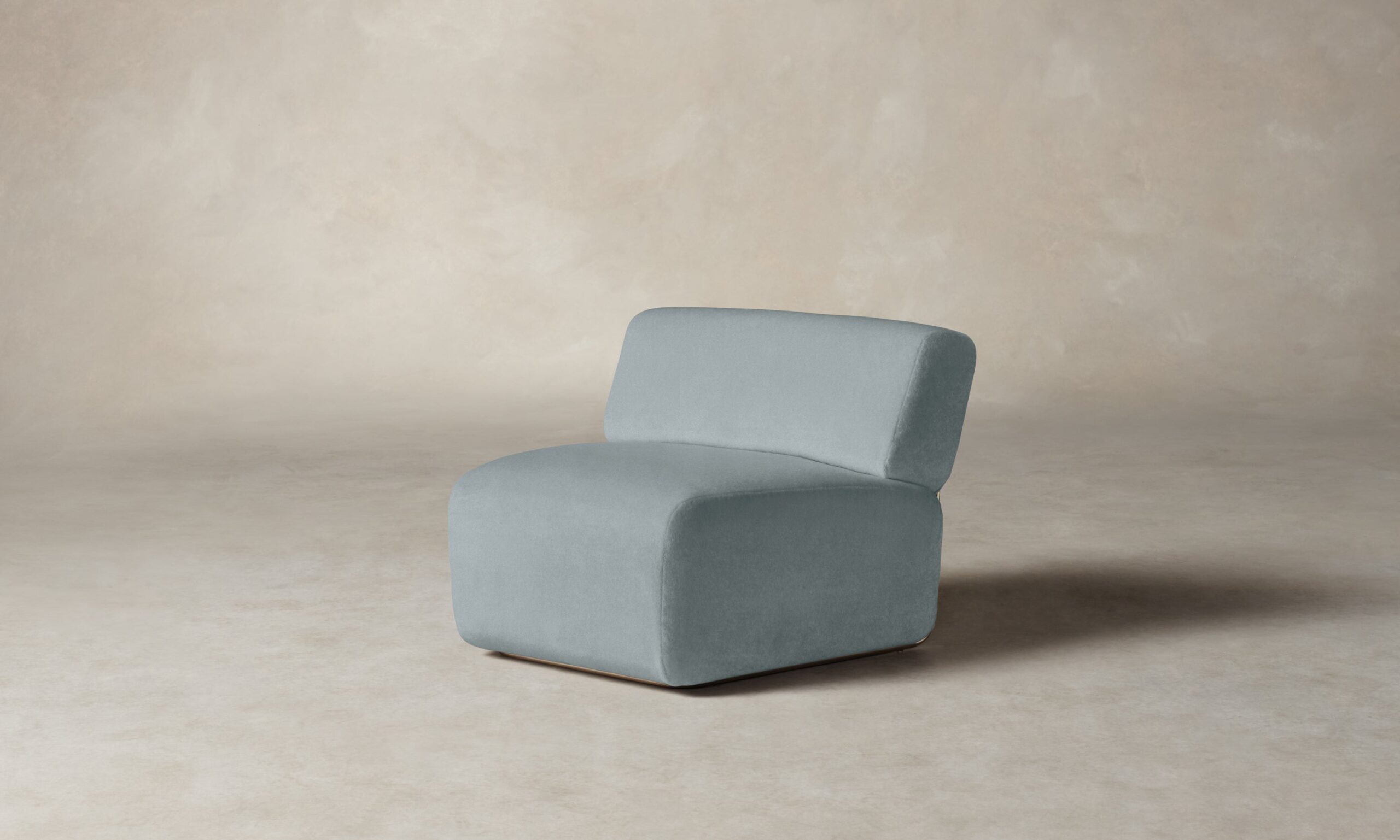 The Miles Modular Chair - Performance Velvet Sky