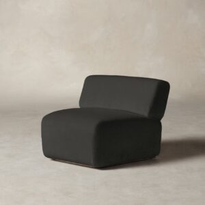 The Miles Modular Chair - Performance Velvet Slate