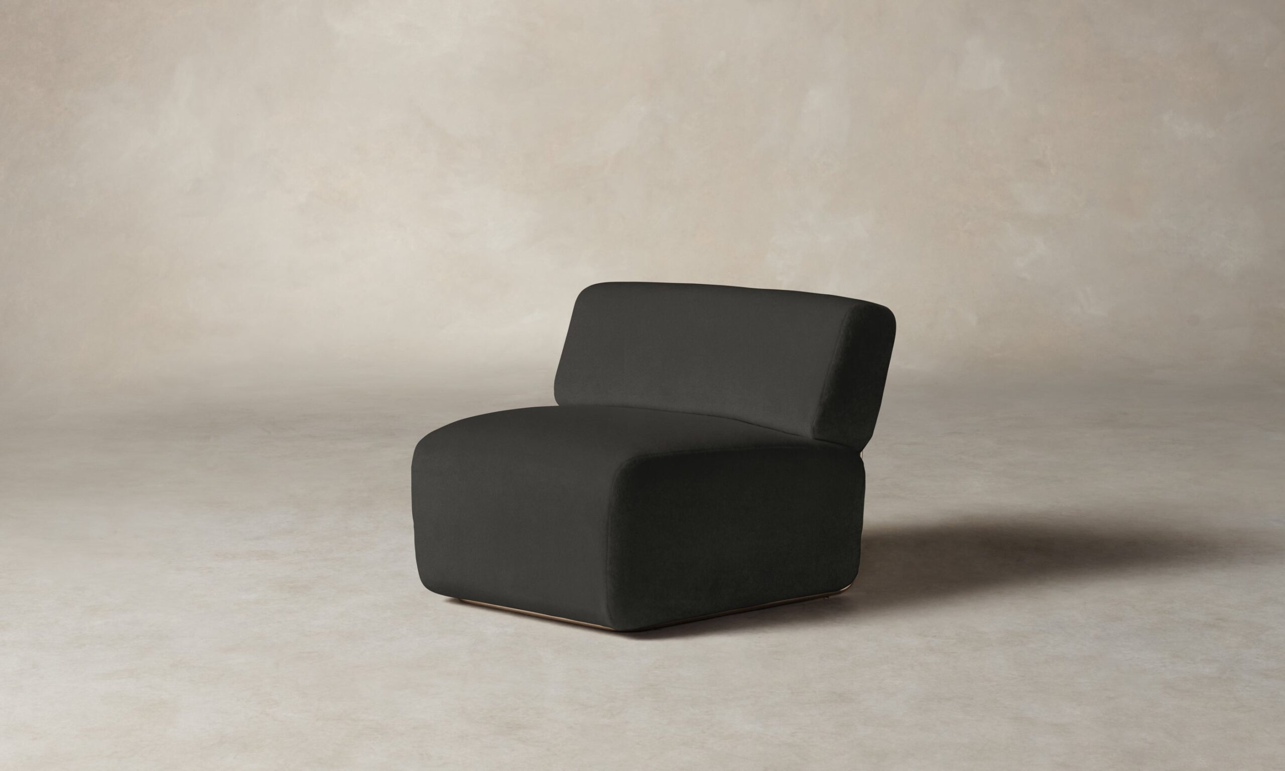 The Miles Modular Chair - Performance Velvet Slate