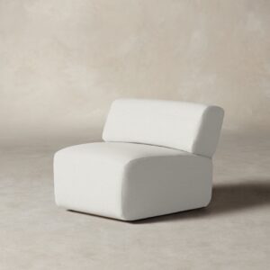 The Miles Modular Chair - Performance Woven Chenille Lace