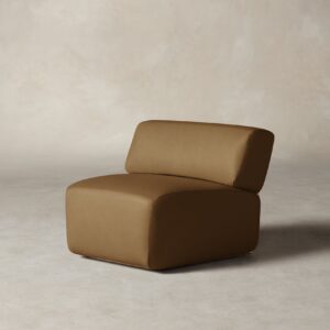 The Miles Modular Chair - Tuscan Leather Camel