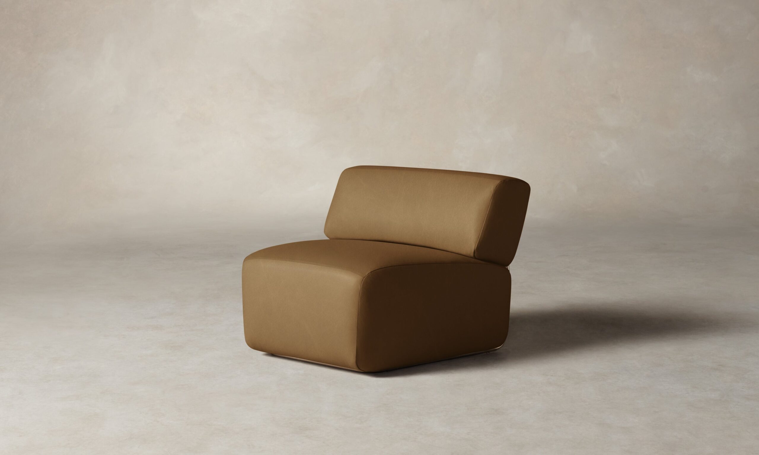 The Miles Modular Chair - Tuscan Leather Camel