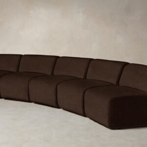 The Miles Modular Sectional - Italian Brushed Wool Cocoa