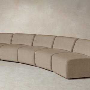 The Miles Modular Sectional - Italian Brushed Wool Fox