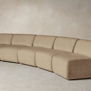 The Miles Modular Sectional - Mohair Almond