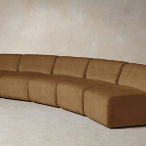 The Miles Modular Sectional - Mohair Brown Sugar