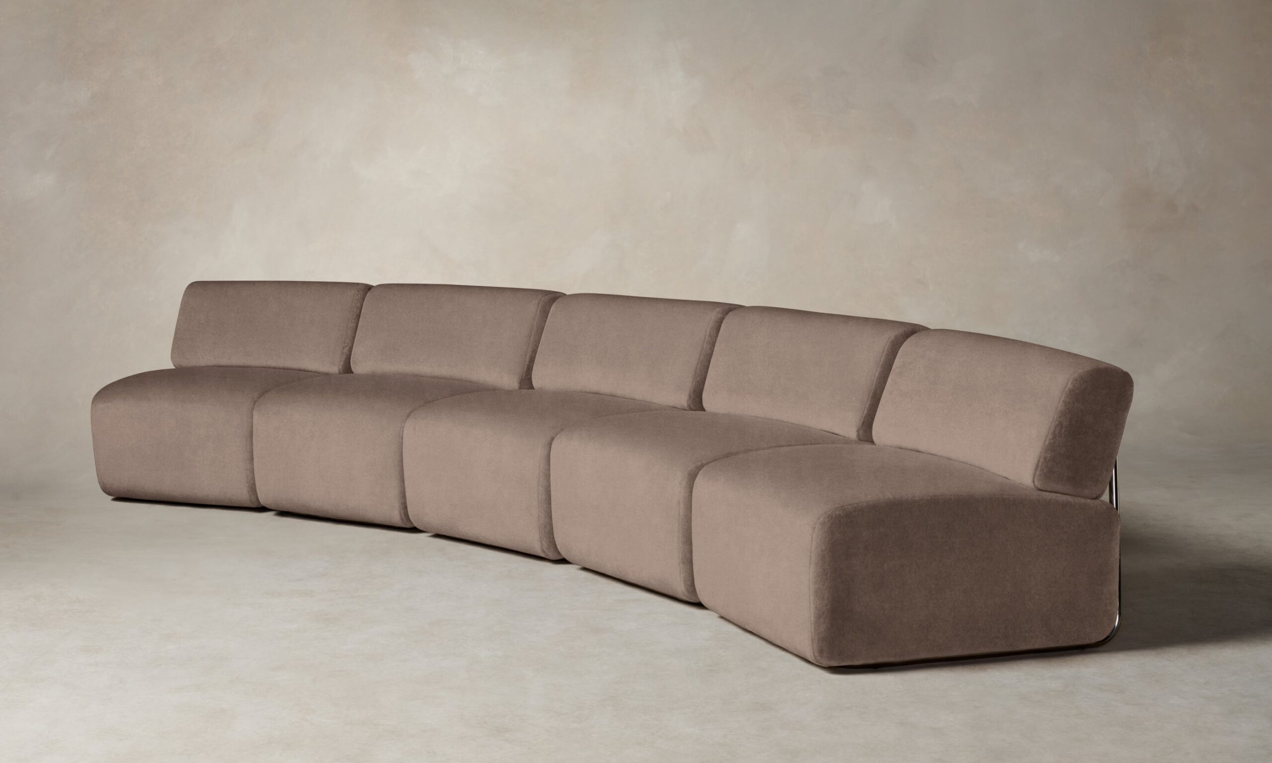 The Miles Modular Sectional - Mohair Peony