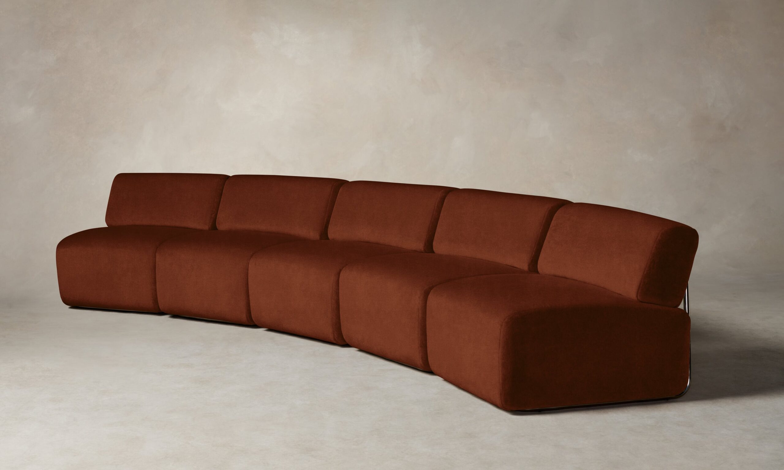 The Miles Modular Sectional - Mohair Spice