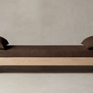 The Montauk Daybed - Italian Brushed Wool Cocoa