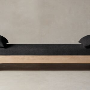 The Montauk Daybed - Italian Brushed Wool Pepper
