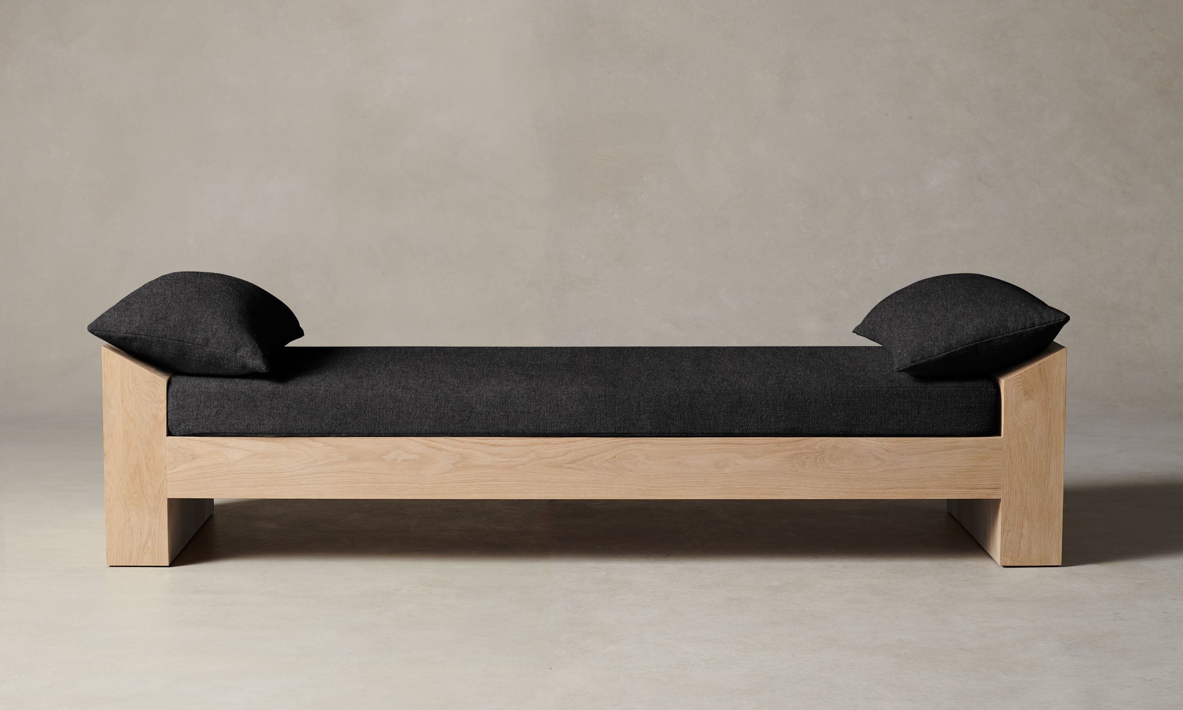 The Montauk Daybed - Italian Brushed Wool Pepper